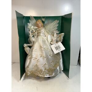 Trim A Home Magical Christmas Angel Fiber Optic Tree Topper in Box **READ**